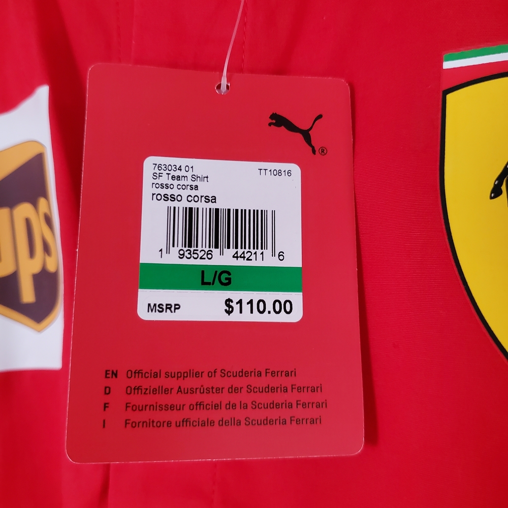 Puma Red Ferrari Racing Men's Shirt - Picture 7 of 7